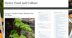 Desktop Screenshot of oysterfoodandculture.com